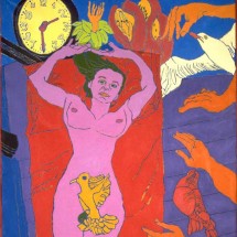 1998 - 78 x 54 inches - Acrylic and stitching on canvas